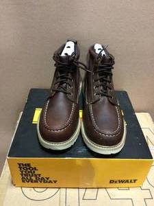 Mens Canton 6 Work Boots - Soft Toe - Walnut Pitstop Size 13(M) by DEWALT&nbsp&nbspCustomer Returns Open Box See Pictures