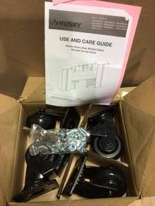 Heavy Duty 4 in. Caster Kit by Husky&nbsp&nbspCustomer Returns Open Box See Pictures