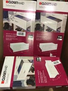 Selectives 24 in. W x 10 in. H White Wood Drawer Kit for 25 in. Selectives Tower&nbsp&nbspCustomer Returns Open Box See Pictures
