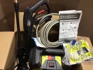 1,600 PSI 1.2 GPM Electric Pressure Washer by RYOBI&nbsp&nbspCustomer Returns Open Box See Pictures