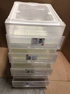 15.75 in. x 7 in. White Shallow Plastic Drawer by IRIS&nbsp&nbspCustomer Returns Open Box See Pictures