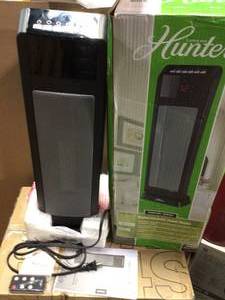 24 in. 1500-Watt Digital Ceramic Tower Heater with Remote Control by Hunter&nbsp&nbspCustomer Returns Open Box See Pictures