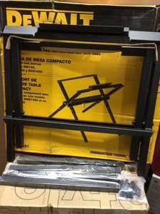 10 in. Compact Table Saw Stand for Jobsite by DEWALT&nbsp&nbspCustomer Returns Open Box See Pictures
