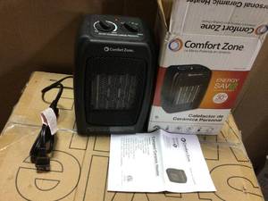 5120 BTU Ceramic Electric Furnace with Thermostat and Fan&nbsp&nbspCustomer Returns Open Box See Pictures
