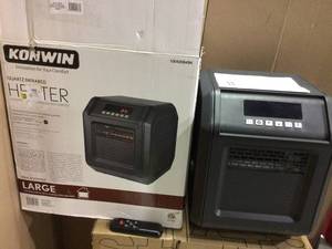 Konwin GD9315BCP-6 1,500-Watt Electric Infrared Space Heater with Remote Control&nbsp&nbspCustomer Returns Open Box See Pictures