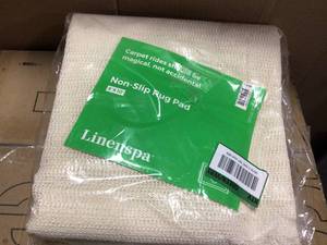 LINENSPA Non-Slip Area Rug Pad - Excellent Grip - Indoor - Rubberized - 8 x 10&nbsp&nbspCustomer Returns Open Box See Pictures
