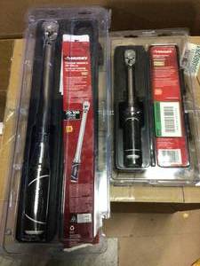 14 in. Drive Torque Wrench by Husky&nbsp&nbspCustomer Returns Open Box See Pictures