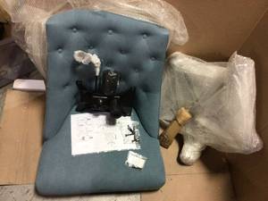 Jovita Blue Swivel Task Chair&nbsp&nbspCustomer Returns Open Box See Pictures