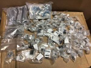 3.75 in. (95 mm) Center-to-Center Satin Nickel Modern Drawer Pull (25-Pack)&nbsp&nbspCustomer Returns Open Box See Pictures