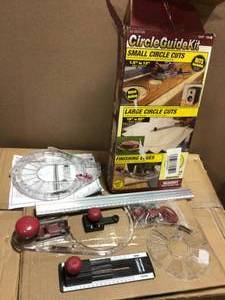 CircleGuideKit Router Jig for Routing Small and Large Circles by Milescraft&nbsp&nbspCustomer Returns Open Box See Pictures