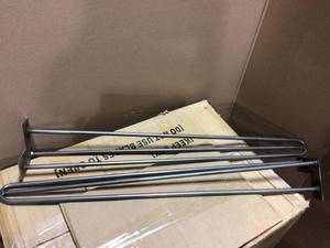 Heavy-Duty 12 in. Dia 36 in. Raw Steel, 3-Rod Hairpin Leg&nbsp&nbspCustomer Returns Open Box See Pictures