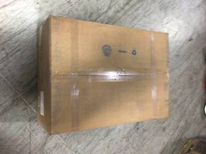 Elkay Quartz Classic Undermount Composite 33 in. 5050 Double Bowl Kitchen Sink in Dusk Gray not used