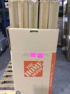 Lot of New 4 cases Mix and Match 36 in. - 72 in. Single Curtain Rod in Brushed Nickel and 8 cases of Mix and Match 72 in. - 144 in. Single Curtain Rod in Gunmetal