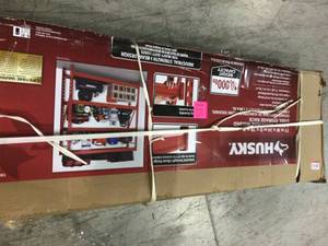Husky Black 4-Tier Heavy Duty Industrial Welded Steel Garage Shelving Unit (77 in. W x 78 in. H x 24 in. D) see pictures