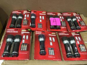 Husky 99289 165 Lumen LED Virtually Unbreakable Flashlight(2pack)&nbsp&nbspCustomer Returns Open Box See pictures