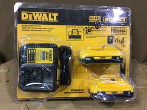 DCB246CK 20-Volt MAX XR Lithium-Ion Starter Kit with (1) 4.0Ah Battery, (1) 3.0Ah Battery, Charger Kit&nbsp&nbspCustomer Returns Open Box See pictures