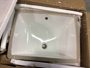Winterfell 72 in. W Bath Vanity in White with Marble Vanity Top in White with Square Basin by Virtu USA&nbsp&nbspCustomer Returns Open Box See pictures