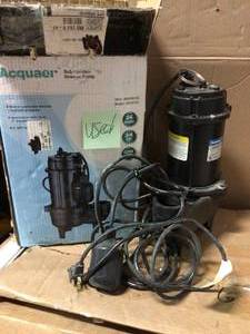 34 HP Cast Iron Sewage Ejector Pump by Acquaer  USED