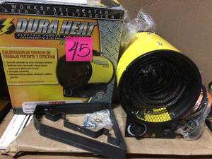 DuraHeat 4800 Watt, 16,400 Btu, 220 Volt Mountable Or Portable Electric Fan Forced Air Heater by DuraHeat&nbsp&nbspCustomer Returns Open Box See pictures