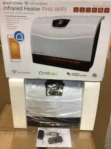 1,000-Watt Wi-Fi Smart Heater Deluxe Indoor Wall Mount Infrared Heater&nbsp&nbspCustomer Returns Open Box See pictures