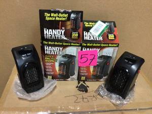 350-Watt Wall Outlet Handy Heater&nbsp&nbspCustomer Returns Open Box See pictures