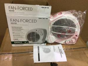 1500-Watt Electric Fan Forced Portable Heater&nbsp&nbspCustomer Returns Open Box See pictures