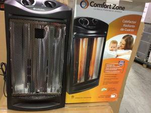 Comfort Zone Quartz Radiant Tower Heater&nbsp&nbspCustomer Returns Open Box See pictures