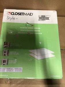 Style White Shelf Kit for 17 in. W Style Tower (2-Pack) by ClosetMaid&nbsp&nbspCustomer Returns Open Box See pictures