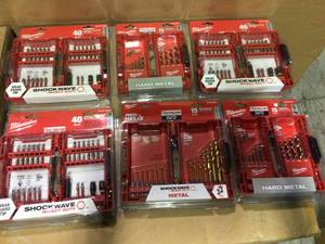 MIX LOT OF Shockwave Impact Duty Driver Bit Set (40-Piece) by Milwaukee&nbsp&nbspCustomer Returns Open Box See pictures