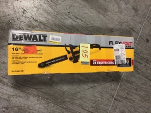 Dewalt 16 in. 60V MAX Lithium-Ion Cordless FLEXVOLT Brushless Chainsaw with (1)  Battery and Charger Included open box in like new condition