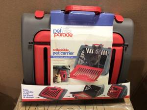 Pet Parade Collapsible Pet Carrier&nbsp&nbspCustomer Returns Open Box See pictures