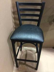 30 in. Black Cushioned Bar Stool&nbsp&nbspCustomer Returns Open Box See pictures