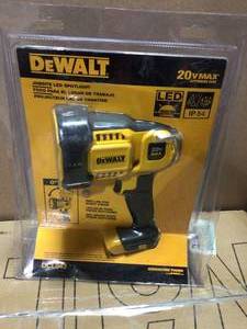 20-Volt MAX Cordless Jobsite Spotlight by DEWALT&nbsp&nbspCustomer Returns Open Box See pictures