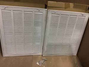 16 in. x 20 in. Steel Return Grille by EZ-FLO&nbsp&nbspCustomer Returns Open Box See pictures