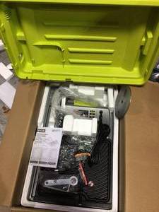 9 Amp Corded 7 in. Overhead Wet Tile Saw by RYOBI&nbsp&nbspCustomer Returns Open Box See pictures