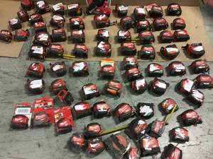 HUGE LOT OF 16 ft. Compact Tape Measure by Milwaukee&nbsp&nbspCustomer Returns Open Box See pictures
