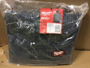 Mens X-Large Gray HYDROBREAK Layer Rain Shell Jacket by Milwaukee&nbsp&nbspCustomer Returns Open Box See pictures