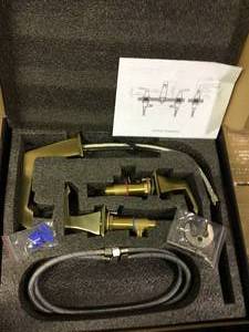 8 in. Widespread 2-Handle Bathroom Faucet in Satin Brass by matrix decor&nbsp&nbspCustomer Returns Open Box See pictures