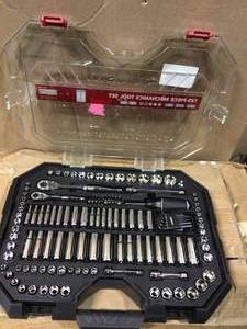 Clear Case Mechanics Tool Set (135-Piece) by Husky&nbsp&nbspCustomer Returns Open Box See pictures
