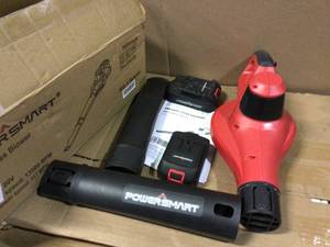 117 MPH 85 CFM 20-Volt Lithium-Ion Cordless Handheld Blower, 1.5Ah Battery and Charger Included by PowerSmart&nbsp&nbspCustomer Returns Open Box See pictures
