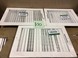 Venti Air 12 x 8 Adjustable White Flat Return Air Steel Grille SWAR1208V&nbspCustomer Returns Open Box See pictures