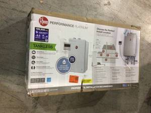 Rheen Performance Platinum 9.5 GPM Liquid Propane High Efficiency Indoor Tankless Water Heater open box customer return