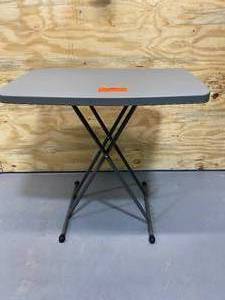 IndestrucTables Too Personal Folding Table, 30 x20, Charcoal, Each (ICE65491)