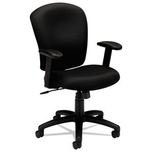 HON HVL220 Mid-Back Task Chair, Black