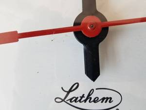 lot 6 image: Vintage Lathem Commercial Clock