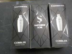 3 Cocktail Shakers...