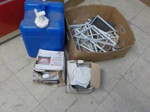 Gas Can, Metal Brackets and Recesse...