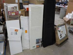 2 sets of Shutters, misc. shelving ...