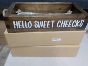 Set of 4 Wood Dcor Boxes 16 x 8 x...