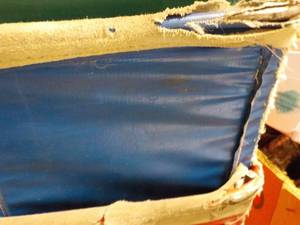 Blue Delivery Cart on Wheels 34 x 5...
